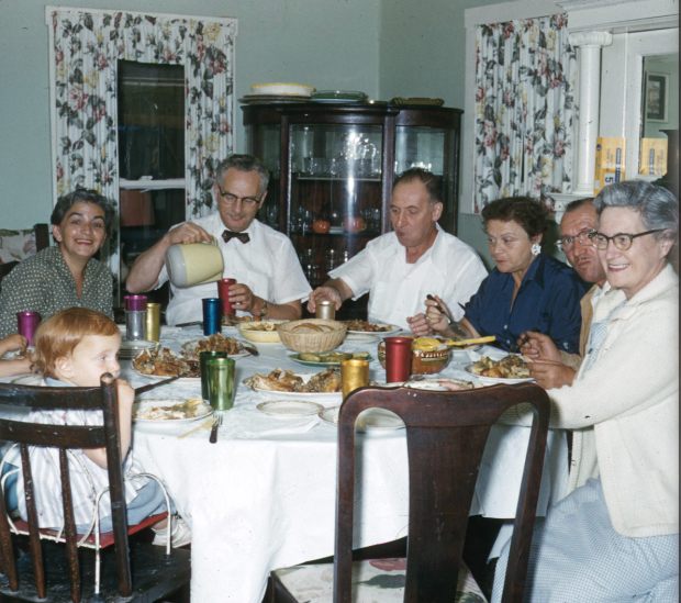 Eddie, Minnie (Harold's parents, it is originally Minnie's pickle recipe)