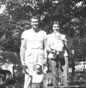 Grandpa Harold and Grandma Barbara, Karen and Bruce